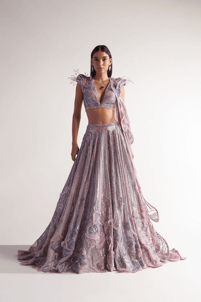 Sulakshana Monga Wings Lehenga - The Grand Trunk