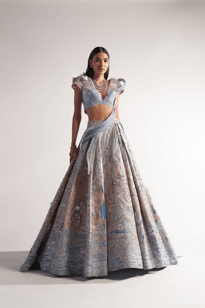 Sulakshana Monga Castle Lehenga - The Grand Trunk