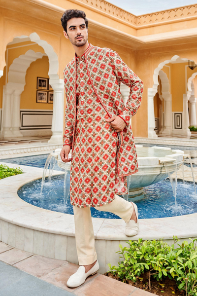 Kairav nehru jacket - beige - The Grand Trunk