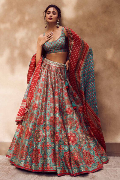 Mayai Lehenga - Blue - The Grand Trunk