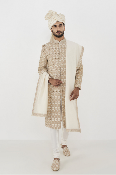 Vidur Dupatta - Off white - The Grand Trunk