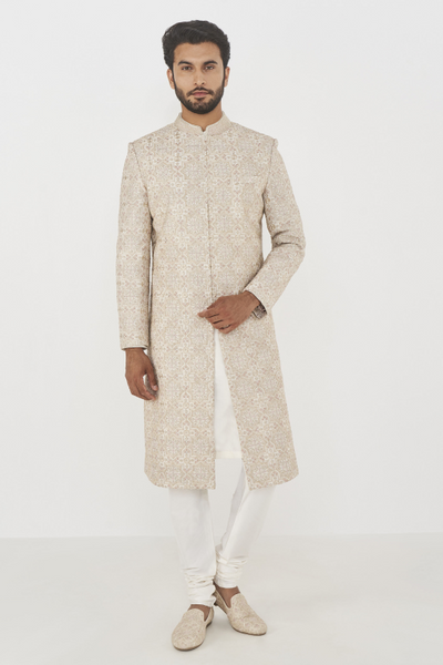 Dheer Sherwani - Off White - The Grand Trunk