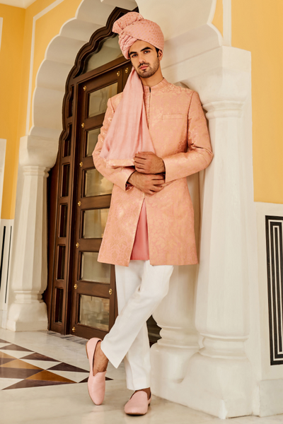 Zahur Sherwani - Pink - The Grand Trunk