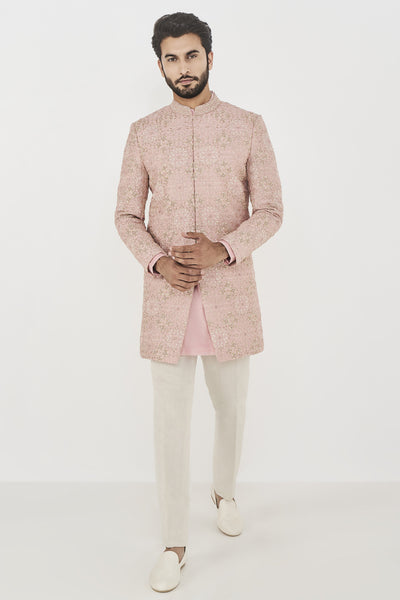 Anishk Sherwani - Pink - The Grand Trunk