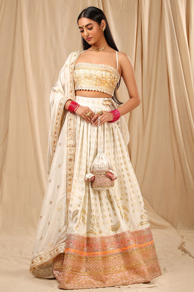 Ivory Oasis Lehenga Set - The Grand Trunk