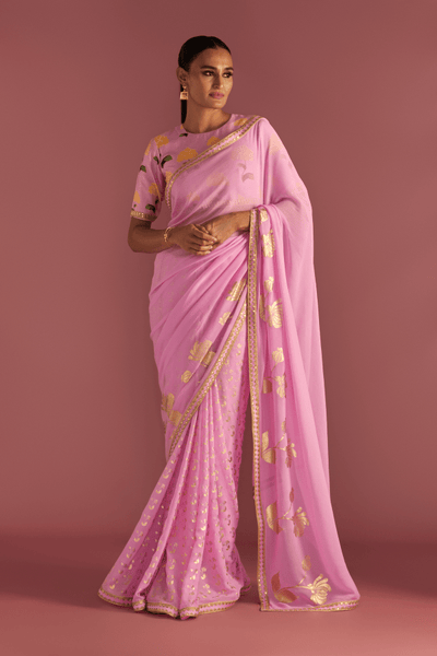 Blush Springbud Saree - The Grand Trunk