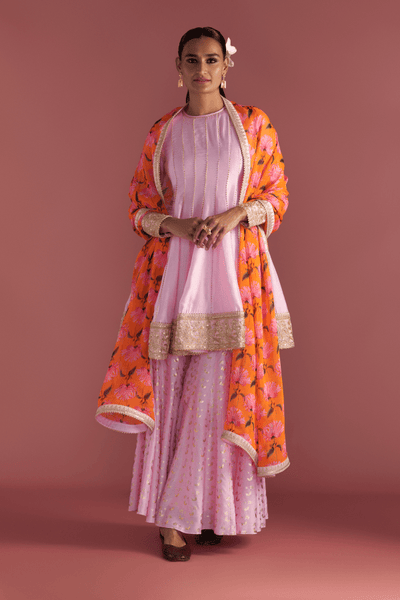 Baby Pink Springbud Sharara Set - The Grand Trunk