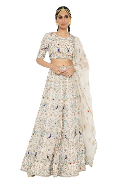 Payal Singhal  Lehenga And Choli With Organza Dupatta - The Grand Trunk