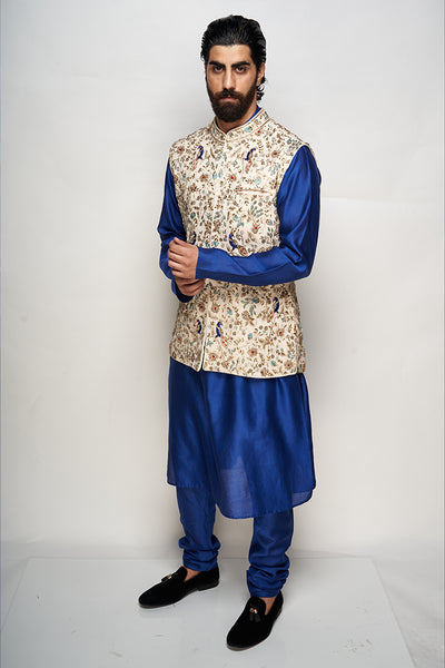 Payal Singhal Embroidered Bandi with Kurta and Churidar - The Grand Trunk