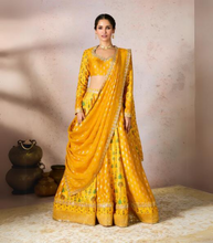 Load image into Gallery viewer, Yellow Nomatic Tribe Lehenga Set