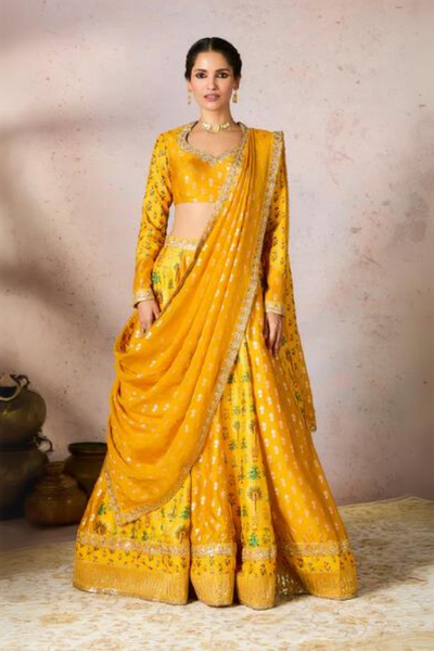 Yellow Nomatic Tribe Lehenga Set