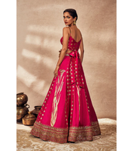 Load image into Gallery viewer, Pink Whispering Lily Lehenga Set