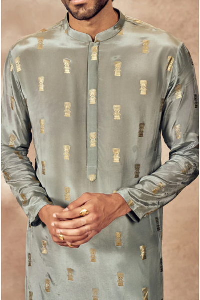 Grey Timber Tribe Kurta Set