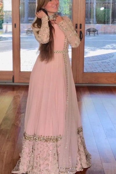 Astha Narang in Pink Anarkali set - The Grand Trunk