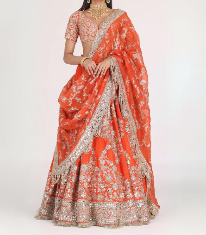 amber lehenga set