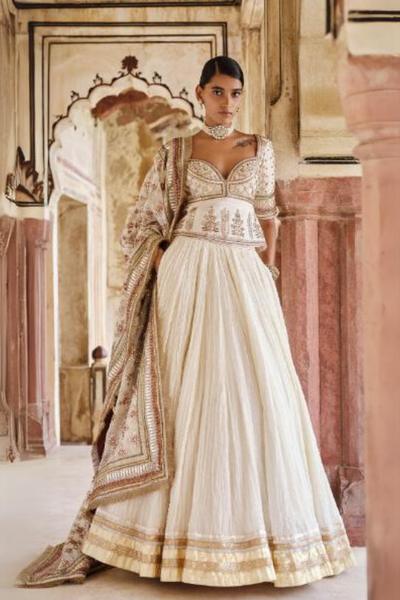 Amara Gota Patti Mul Lehenga Set