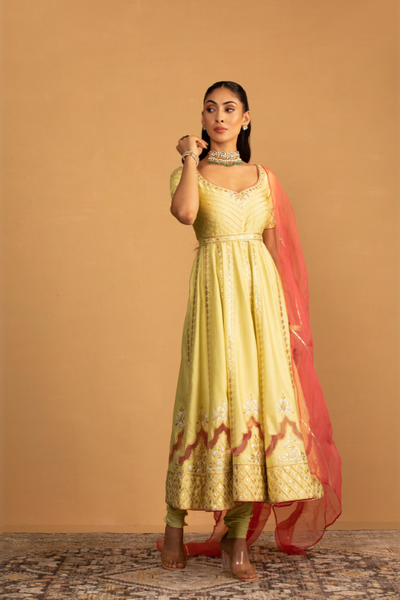 Mint Green Anarkali Set