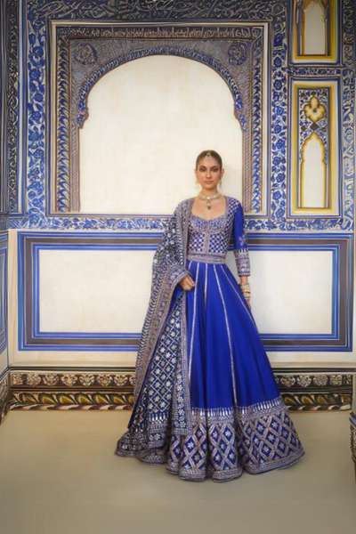 Ambar Gota Patti Silk Lehenga Set