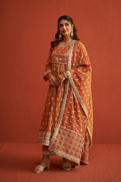 Genda Anarkali Kurta Set