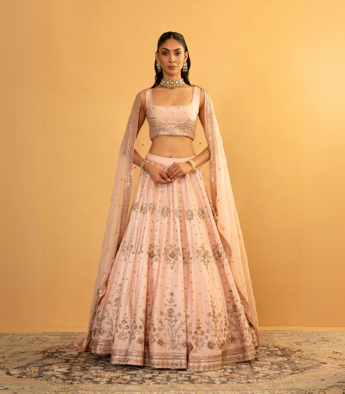 Pink lehenga Set