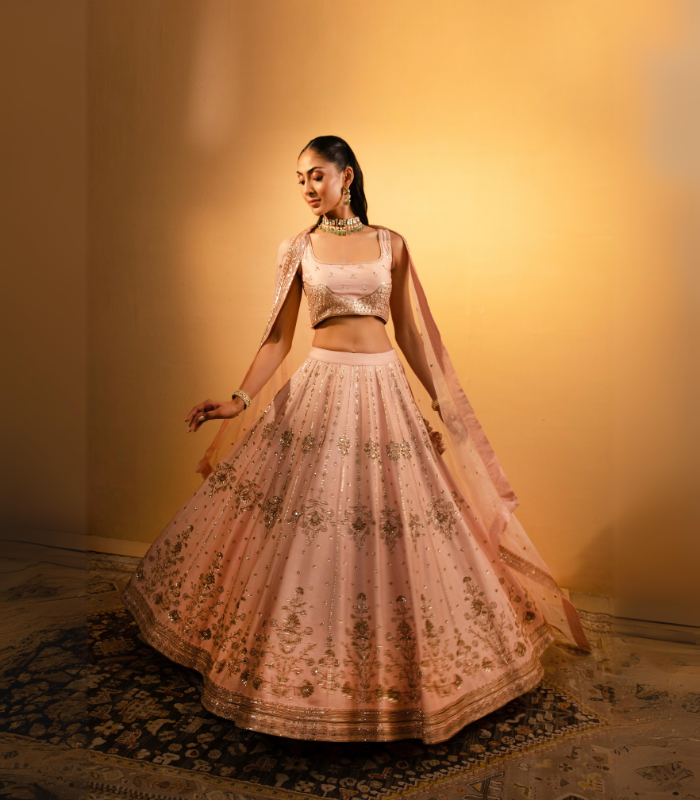 Pink lehenga Set