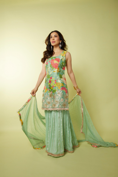 Sophie Choudry in Sofina Sharara Set