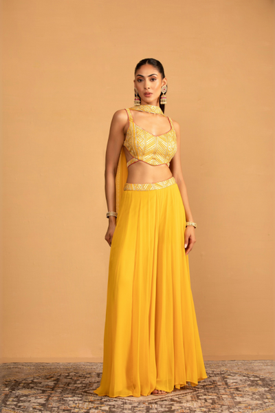 Yellow Palazzo Set