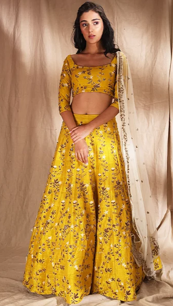 Astha Narang Yellow Lehenga - The Grand Trunk