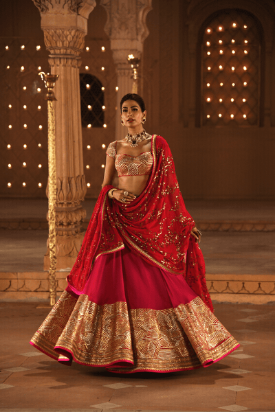 Renu Tandon - Khushnuma Gota Lehenga - The Grand Trunk