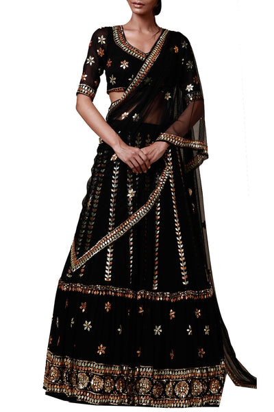 Black  lengha set - The Grand Trunk