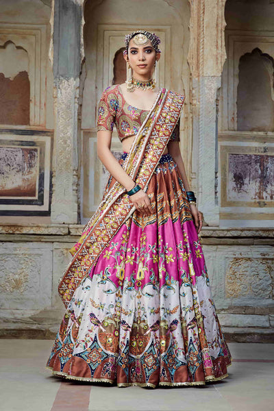 Mayyur Girotra - multicolor lehenga set - The Grand Trunk