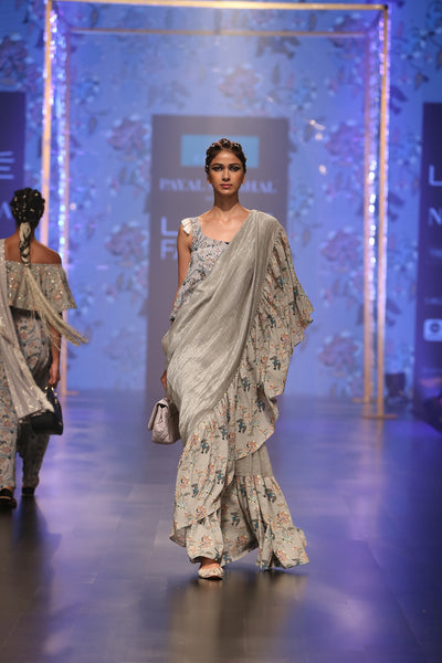 Payal Singhal Feruza Saree - The Grand Trunk