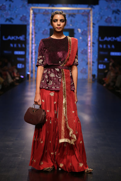 Payal Singhal Saffiya Sharara Set - The Grand Trunk