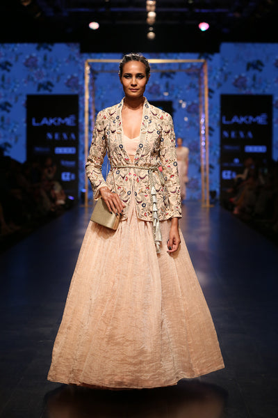 Payal Singhal Diyora Jacket Skirt Set - The Grand Trunk